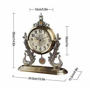 Настольные часы Yixinzi-2024 Металлические Тихие Настольные часы Декоративные synthetic.ua - Фото 1