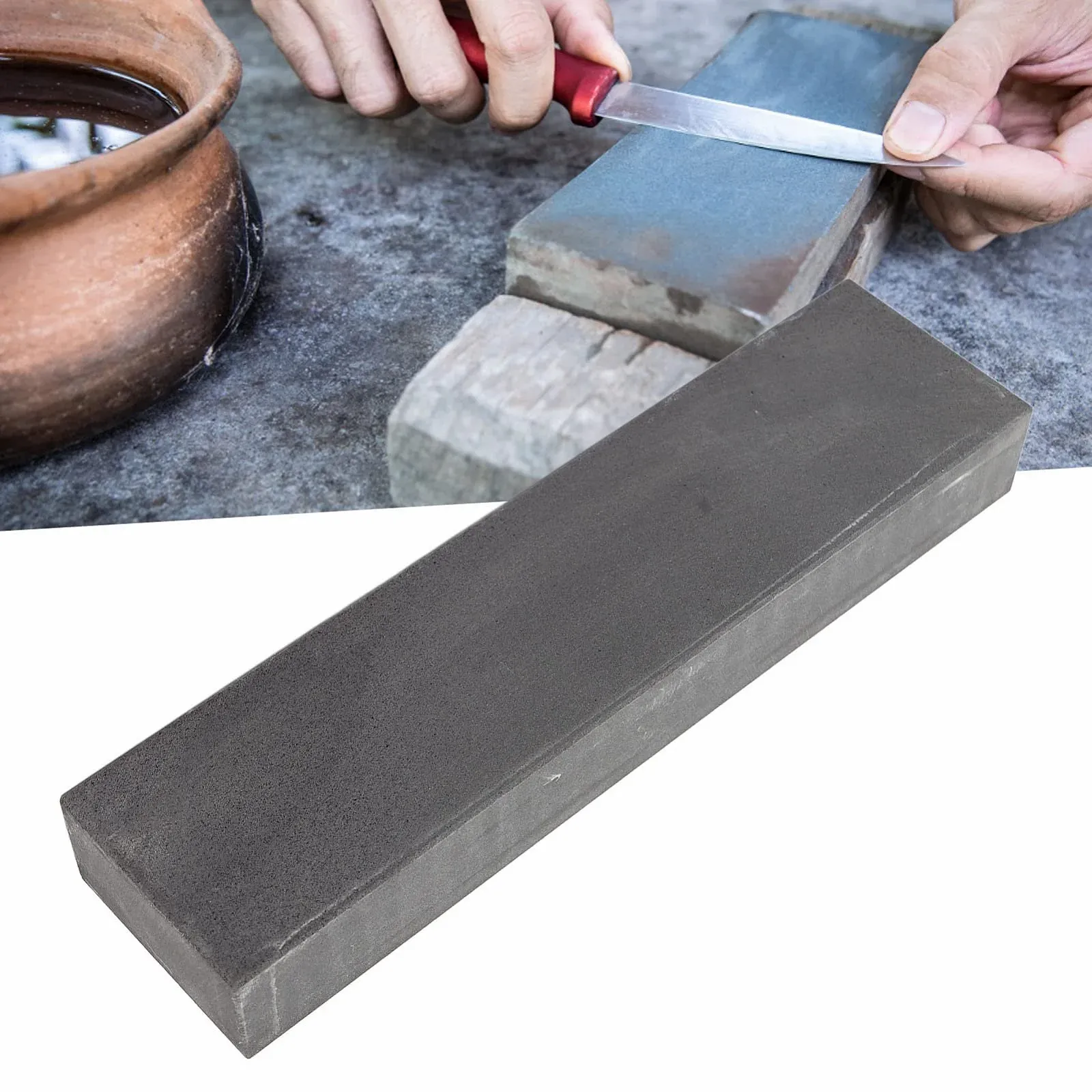 Точильний камінь Водний 800 гріт із нековзною основою, фото №4