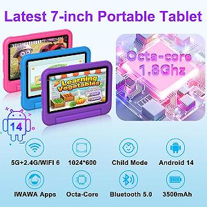 Планшет 7" DEERTIME E10 4+6/64Gb 5G 8 ядер Android 14 3500 mAh Чорний synthetic.ua - Фото 1