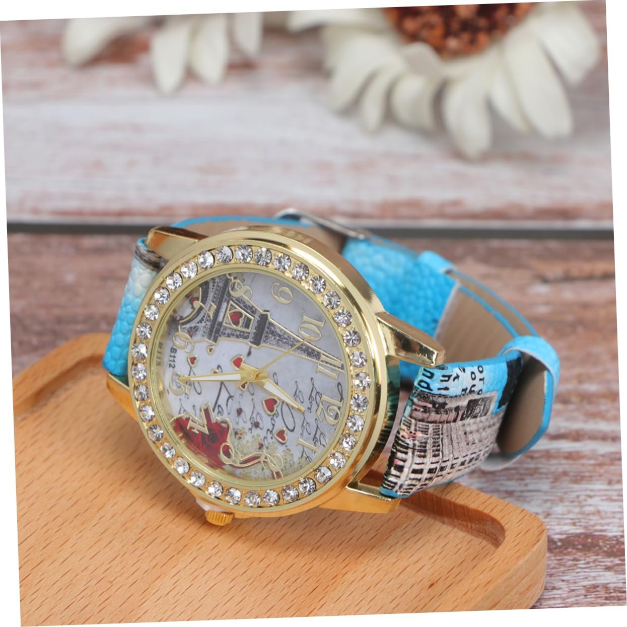 Часы VALICLUD Повседневные Женские Дизайн Сердце Стразы Регулируемый Ремешок, PU, стекло и нержавеющая сталь, Без драгоценных камней, фото №2 Часы VALICLUD Повседневные Женские Дизайн Сердце Стразы Регулируемый Ремешок, PU, стекло и нержавеющая сталь, Без драгоценных камней, фото №2