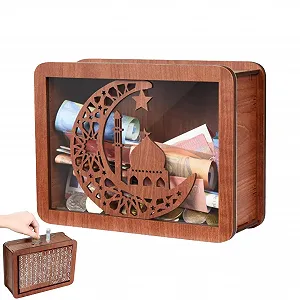 Скарбничка дерев'яна Spardose Aus Holz з лічильником на 10000 євро - Фото 1