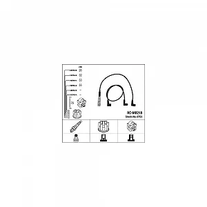 Комплект проводів запалювання NGK 0753 для автомобілів з розподільником запалювання - Фото 1