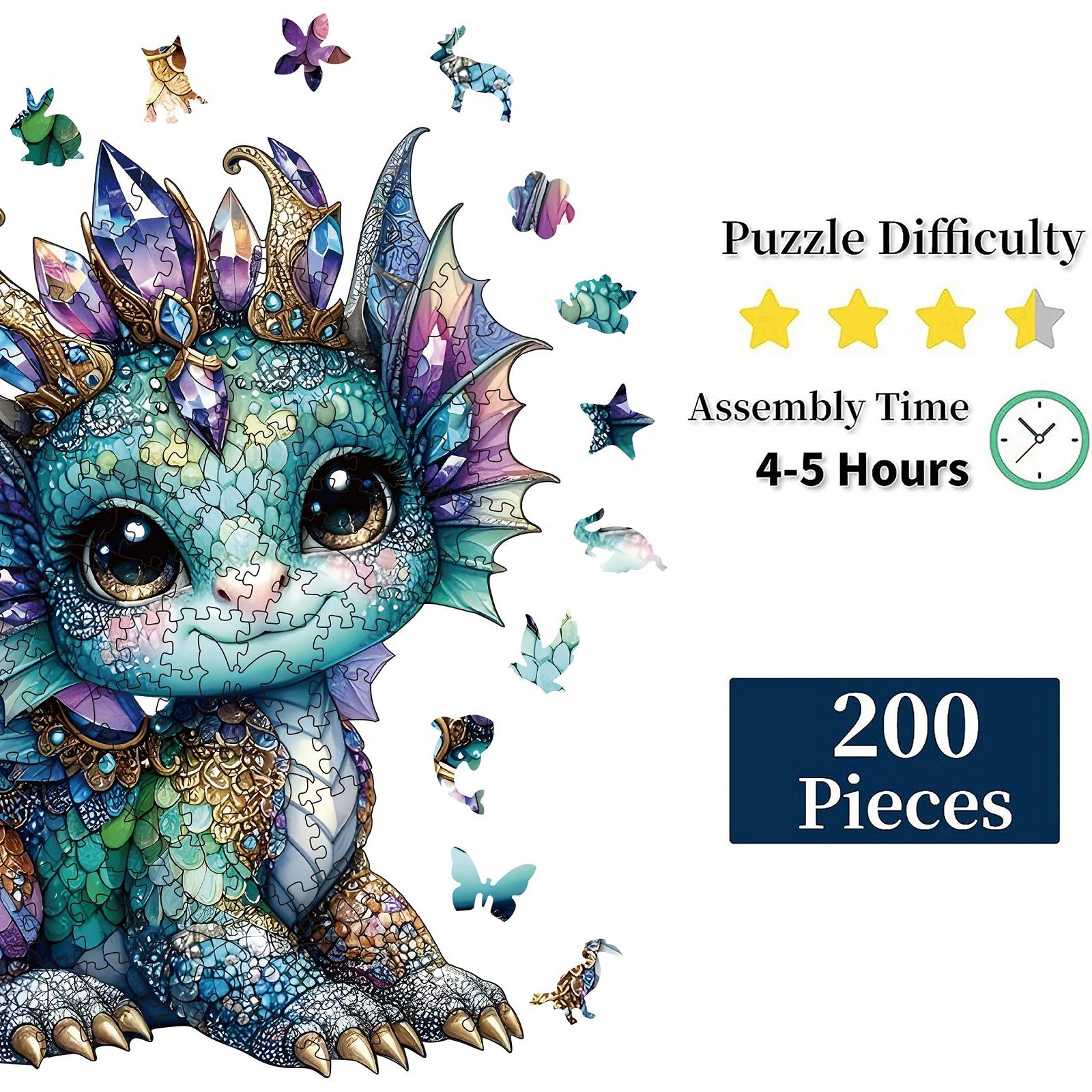 Деревянный пазл Уникальная форма животных 200 элементов, фото №1 Деревянный пазл Уникальная форма животных 200 элементов, фото №1