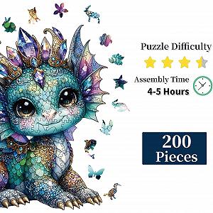 Деревянный пазл Уникальная форма животных 200 элементов - Фото 1