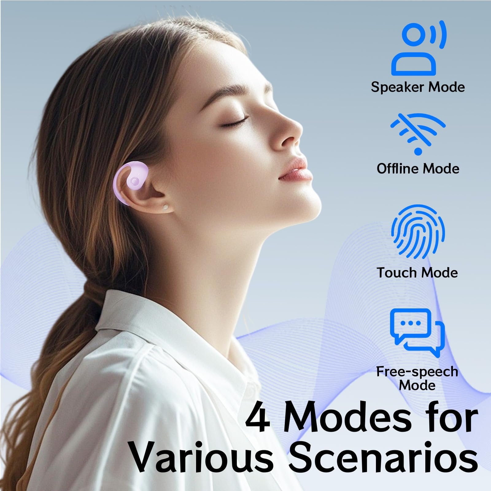 Навушники-перекладачі Ai Bluetooth 5.4 144+ мови, фото №6