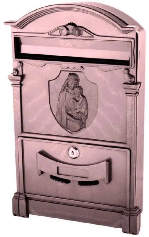 Почтовый ящик Vita Дева Мария коричневый, фото №1