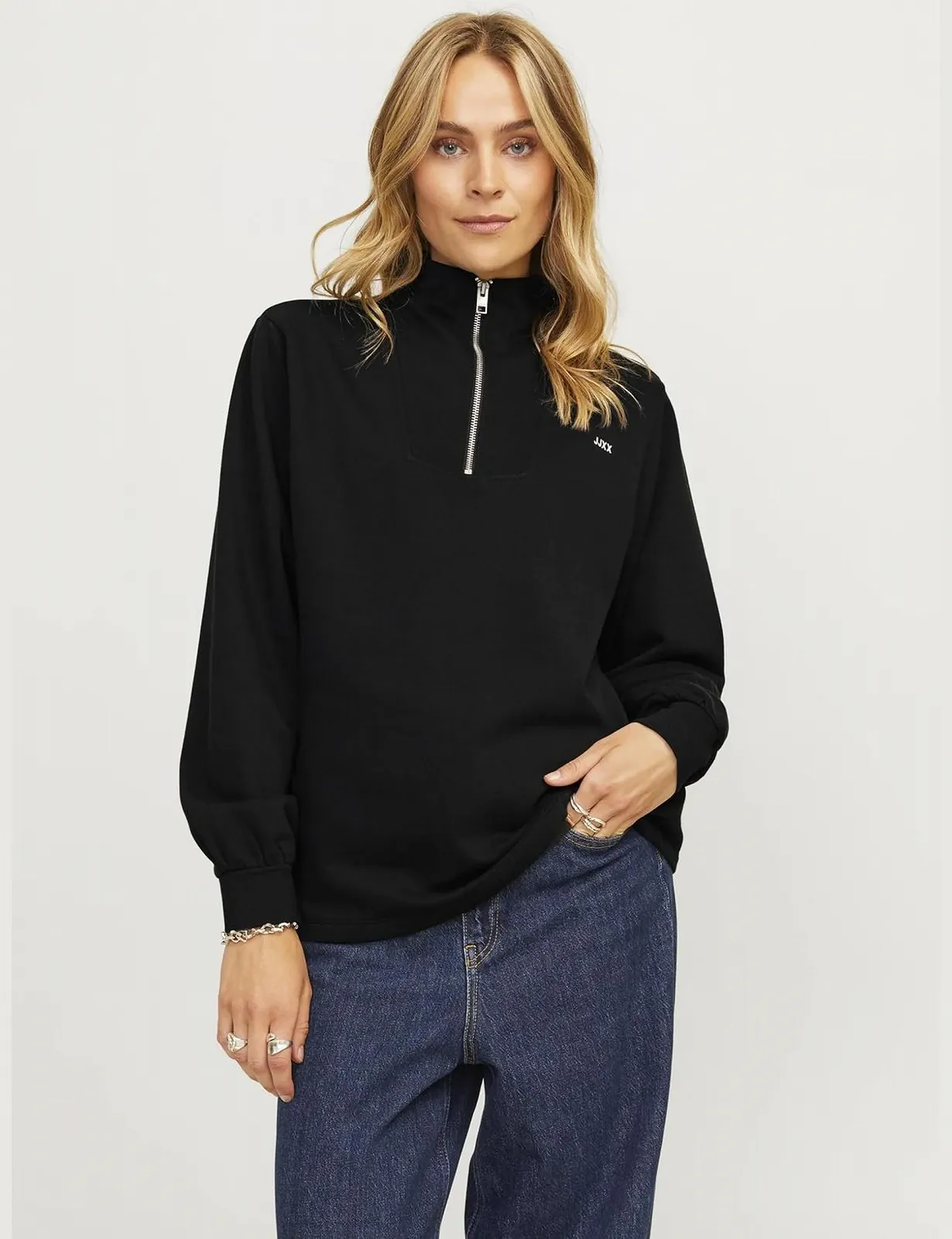 Женская Толстовка JJXX Jxabbie RLX LS Half Zip Sweat SWT Noos, фото №3