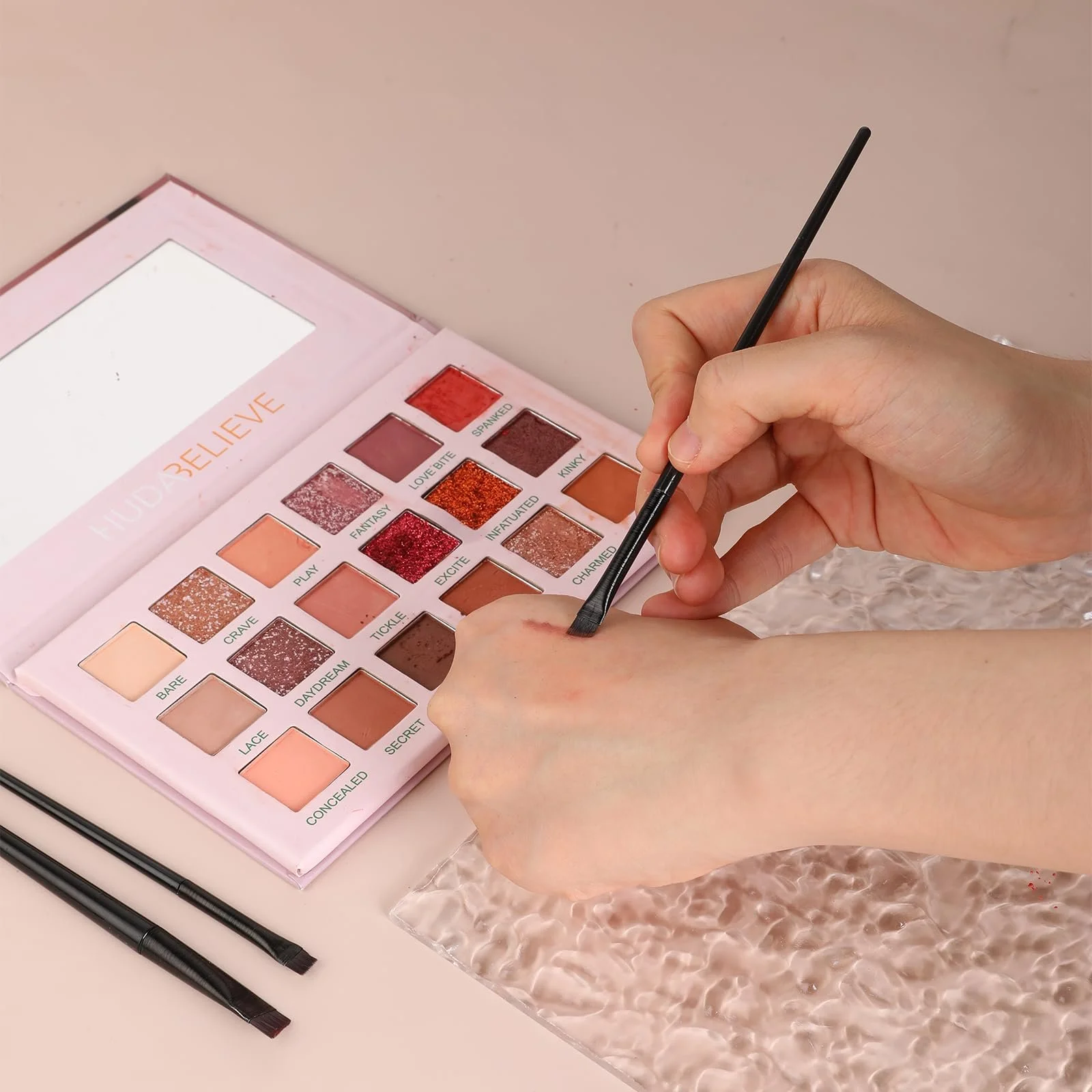 Набір Qianyu Набір з 3-х пензлів для очей Кутова, фото №4