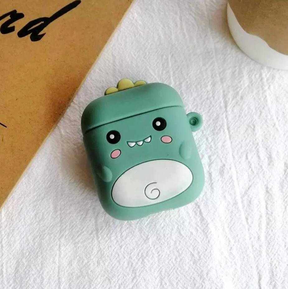 Силіконовий Зелений Чохол Дракончик Для Навушників Apple Аїрпідсів, фото №1 Силіконовий Зелений Чохол Дракончик Для Навушників Apple Аїрпідсів, фото №1