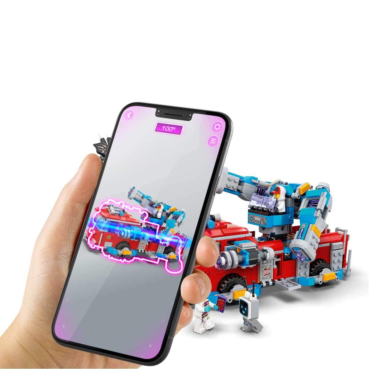 Игрушка LEGO Hidden Side Phantom Fire Engine 3000 AR App Interactive Multiplayer Augmented Reality Playset для iPhone/Android, фото №4