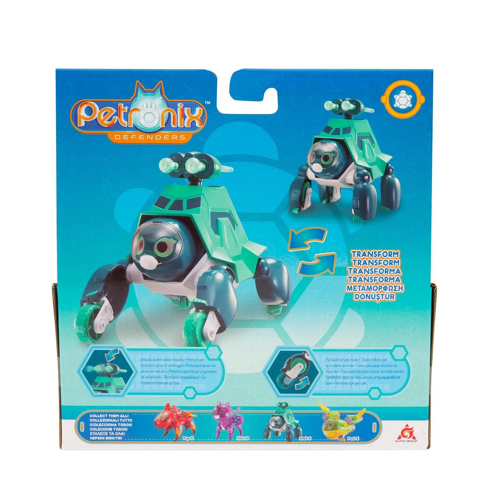 Фигурка Giochi Preziosi Petronix Shell-E Defender, Mission Puppy с механической функцией, 12 см, трансформируемый супергерой, фото №3