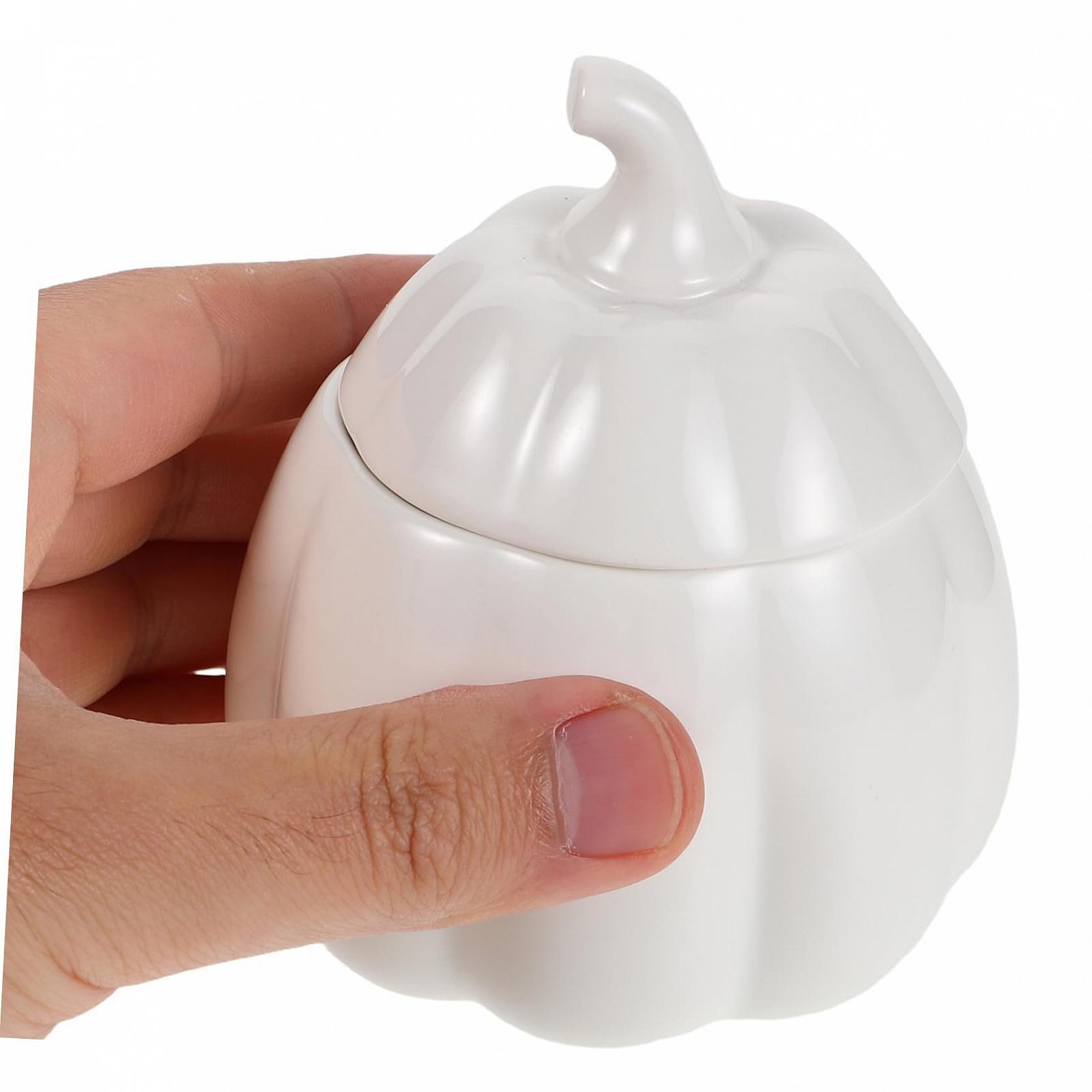 Горщик для запікання Mobestech Ceramic Pumpkin Bowl керамічний з кришкою Білий, фото №4 Горщик для запікання Mobestech Ceramic Pumpkin Bowl керамічний з кришкою Білий, фото №4