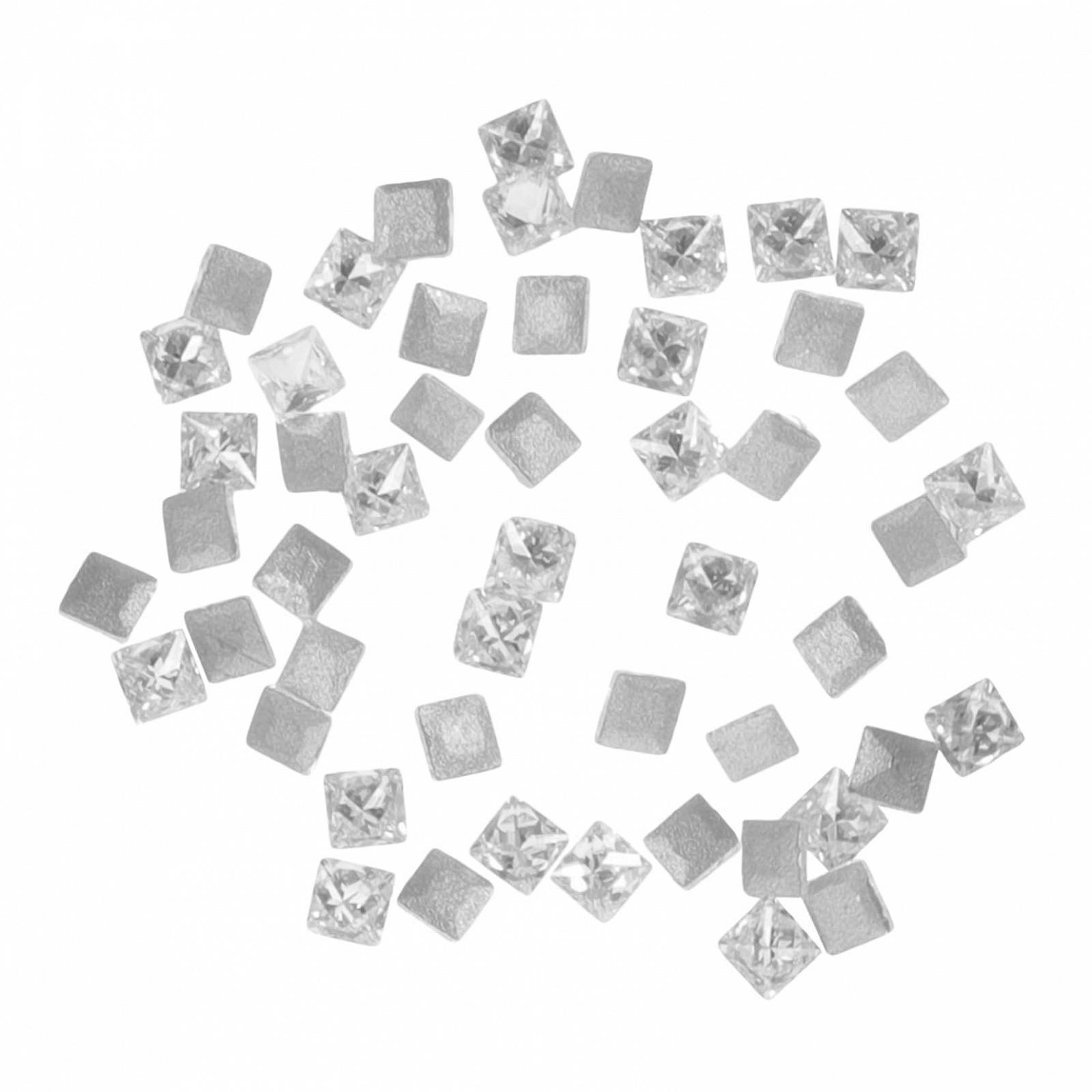 Набор драгоценных камней для ногтей, 50 штук, плоские циркониевые украшения для ногтей, декоративные украшения, фото №1