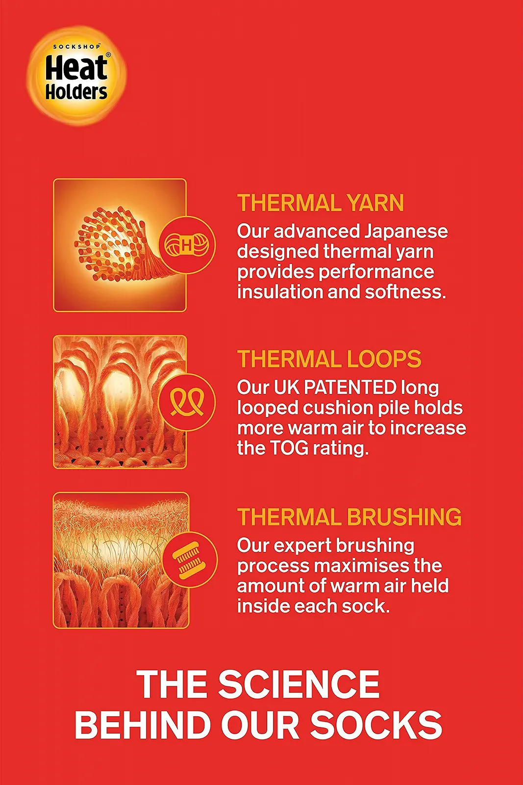 Теплые носки женские флисовые пушистые в полоску термоноски Heat Holders, фото №6