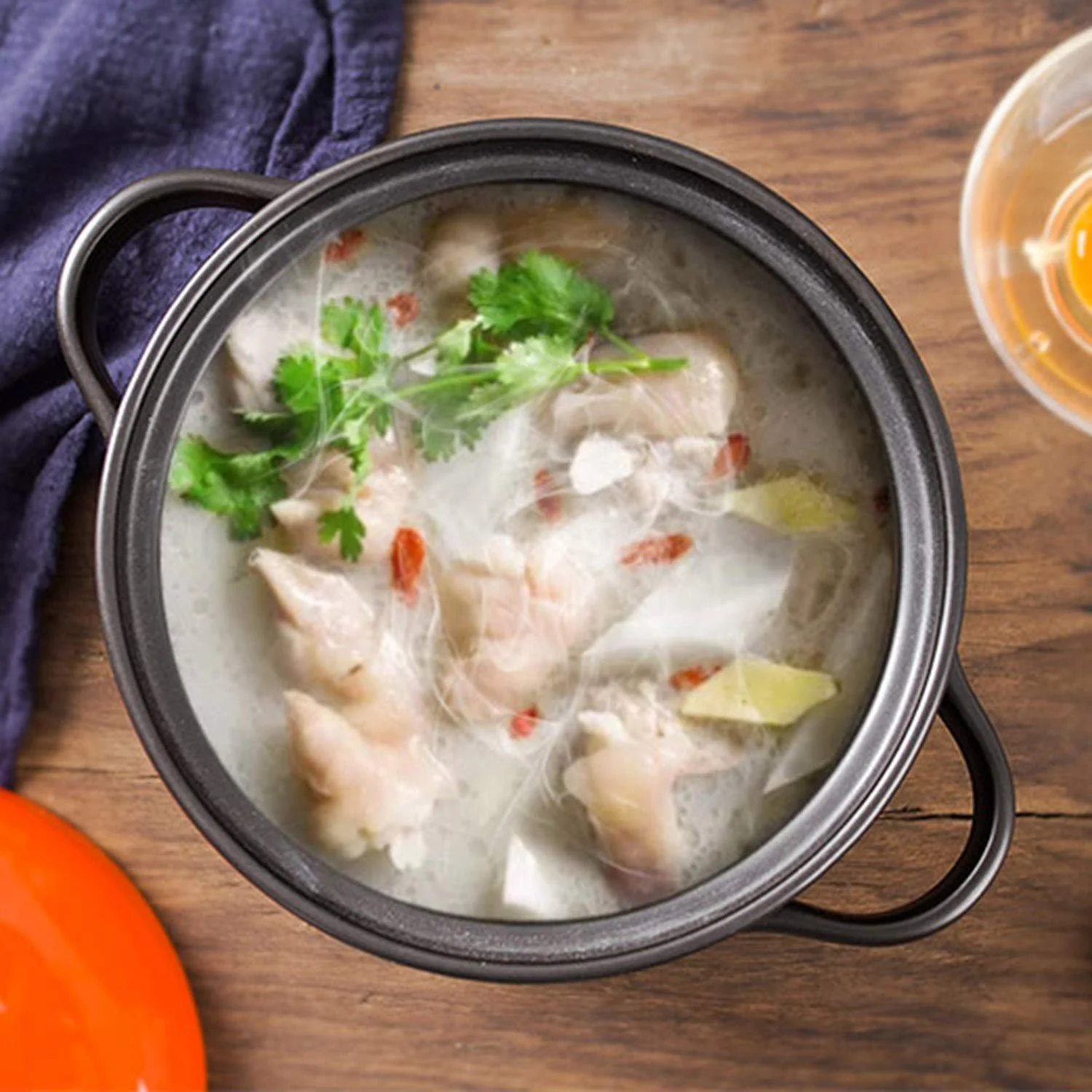 Кастрюля AIBAB, керамическая, жаропрочная, с антипригарным покрытием, объемом 2,6 л., фото №7