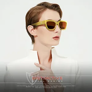 Поляризовані сонцезахисні окуляри ATTCL Жіночі Вінтажні TR90 Оправа Маленькі Прямокутні synthetic.ua - Фото 1