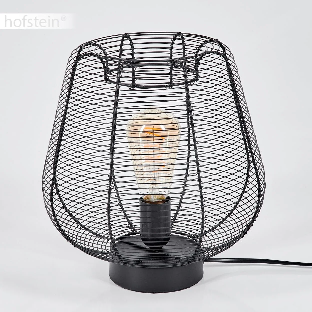 Настільна лампа HOFSTEIN Oravi E27 28 см Black, фото №9