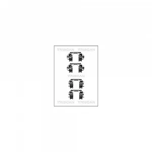 Комплект аксессуаров, тормозные колодки дискового тормоза TRISCAN 8105 401616, передний мост - Фото 1