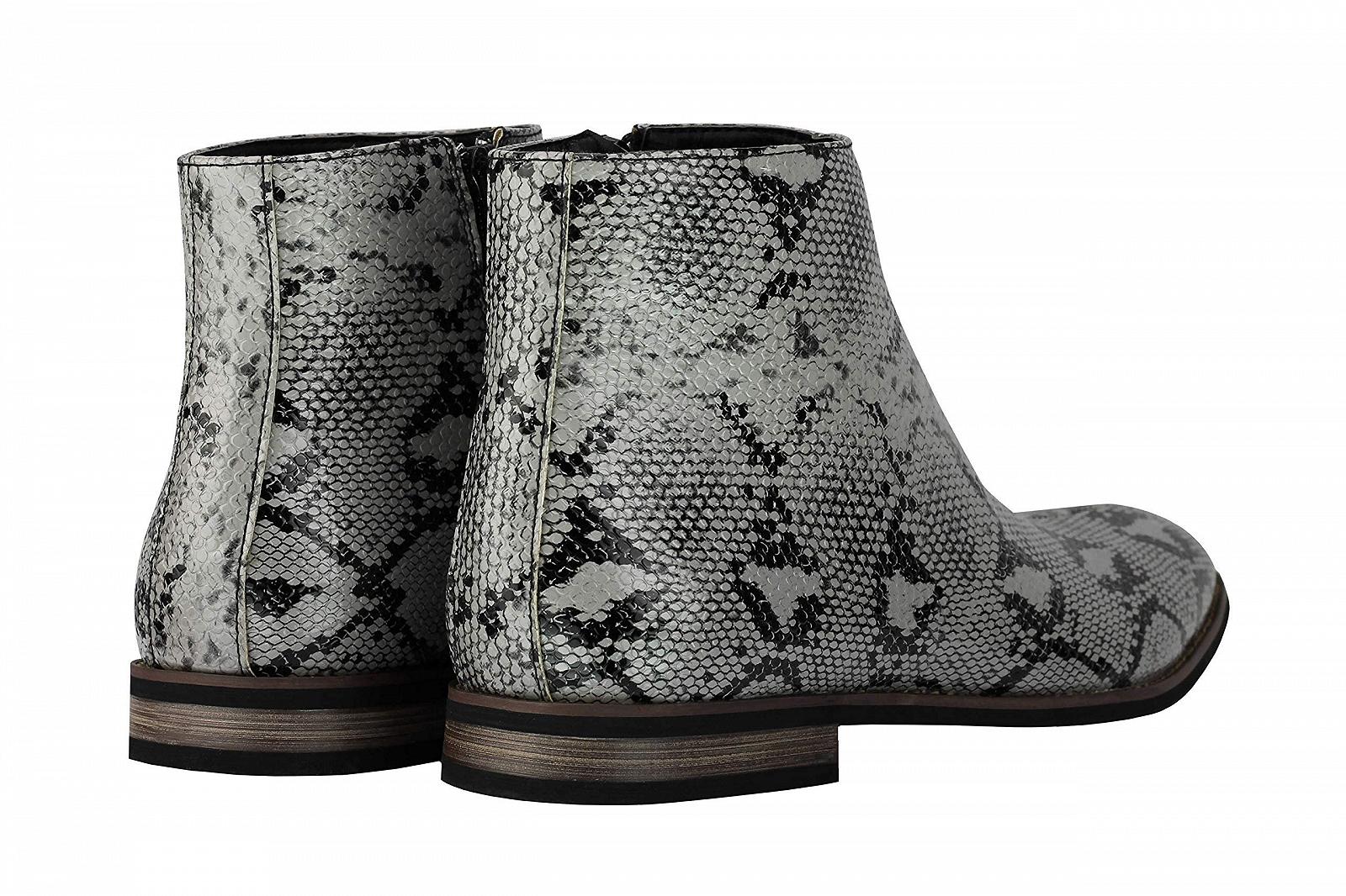 Челси ботинки Xposed Искусственная лакированная кожа Змеиный принт, фото №5