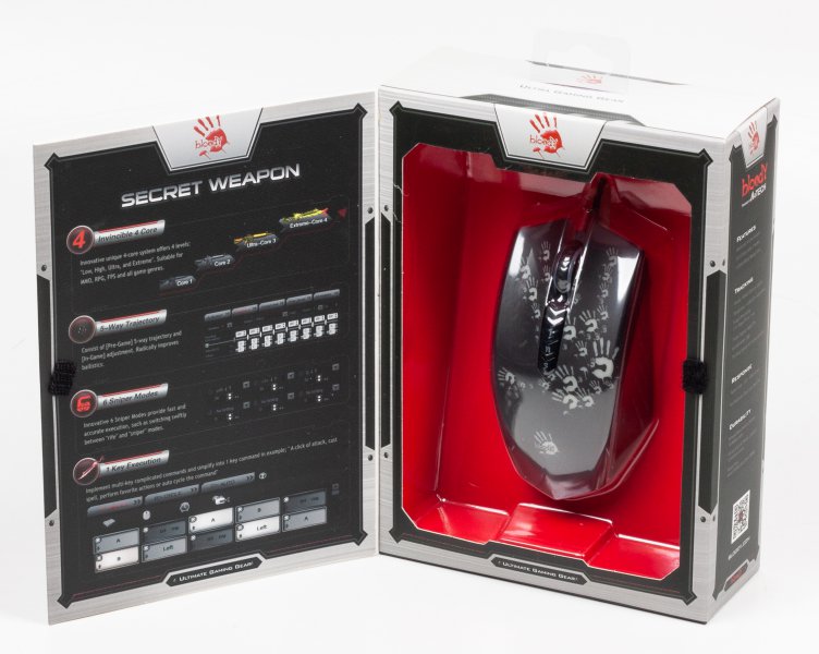 Миша ігрова A4-Tech Bloody A60 Activated Gaming металеві ніжки чорна, фото №7