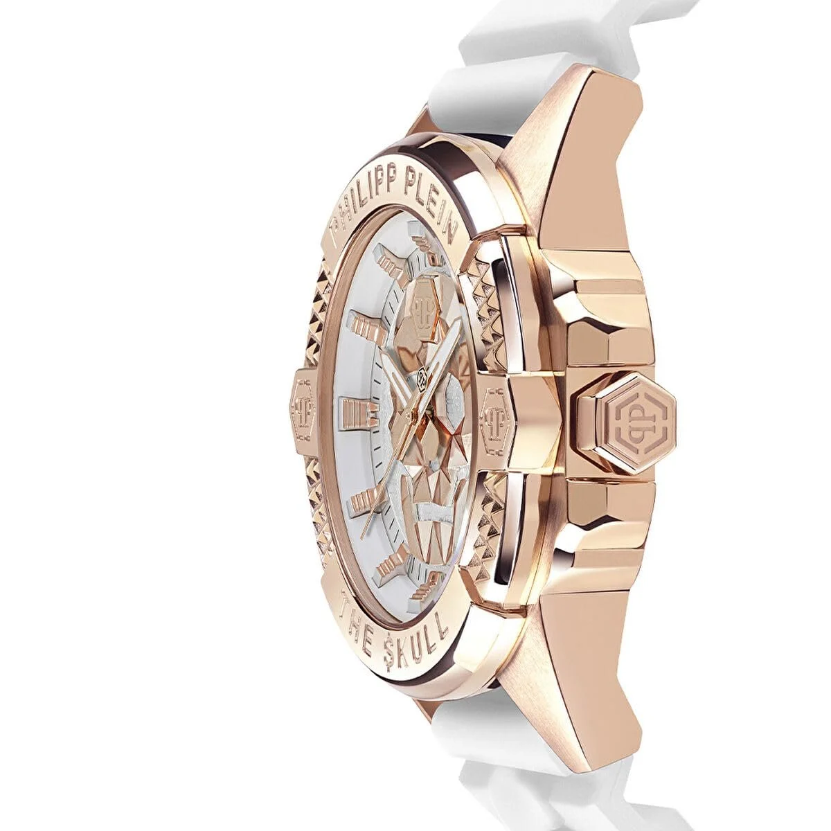 Часы Philipp Plein The $Kull Унисекс Аналоговые Кварцевые Силиконовые, Розовый/Белый - Pwaaa2224, Браслет, фото №2 Часы Philipp Plein The $Kull Унисекс Аналоговые Кварцевые Силиконовые, Розовый/Белый - Pwaaa2224, Браслет, фото №2