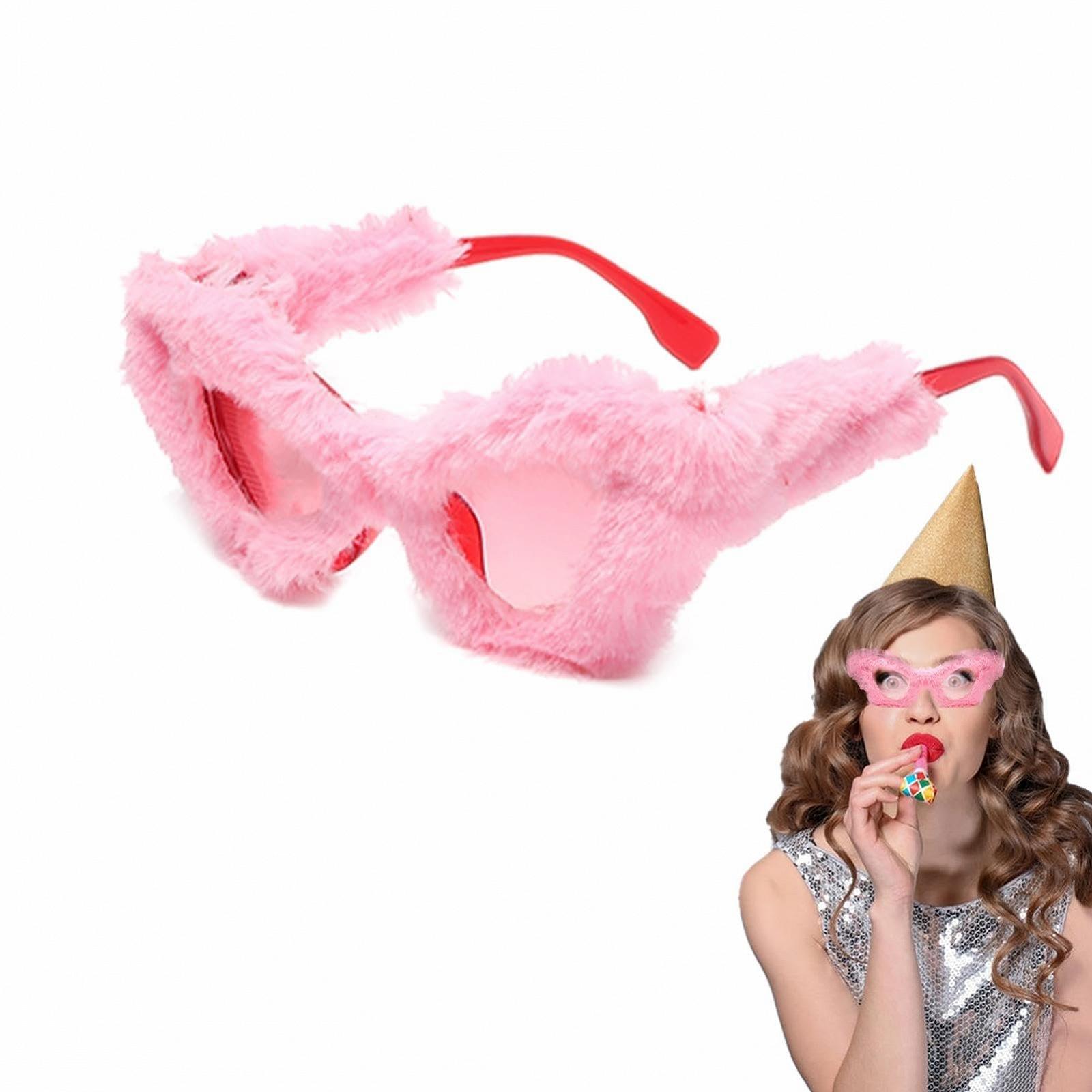 Сонцезахисні Окуляри Котяче Око Плюшеві Панк М'які Оксамитові, фото №6