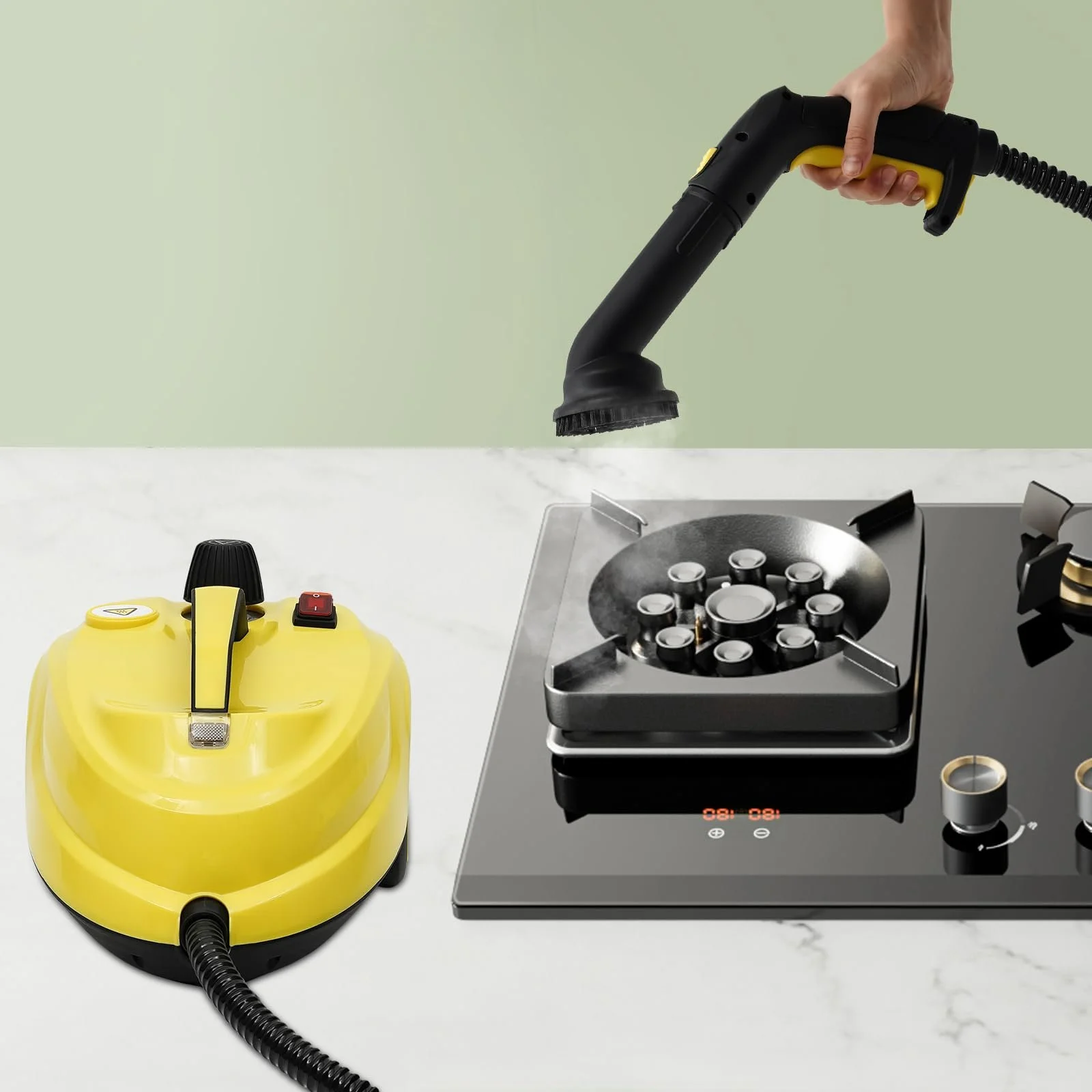 Пароочиститель универсальный 2000 Вт 1.8 л 3.5 бар 17 аксессуаров, фото №2 Пароочиститель универсальный 2000 Вт 1.8 л 3.5 бар 17 аксессуаров, фото №2