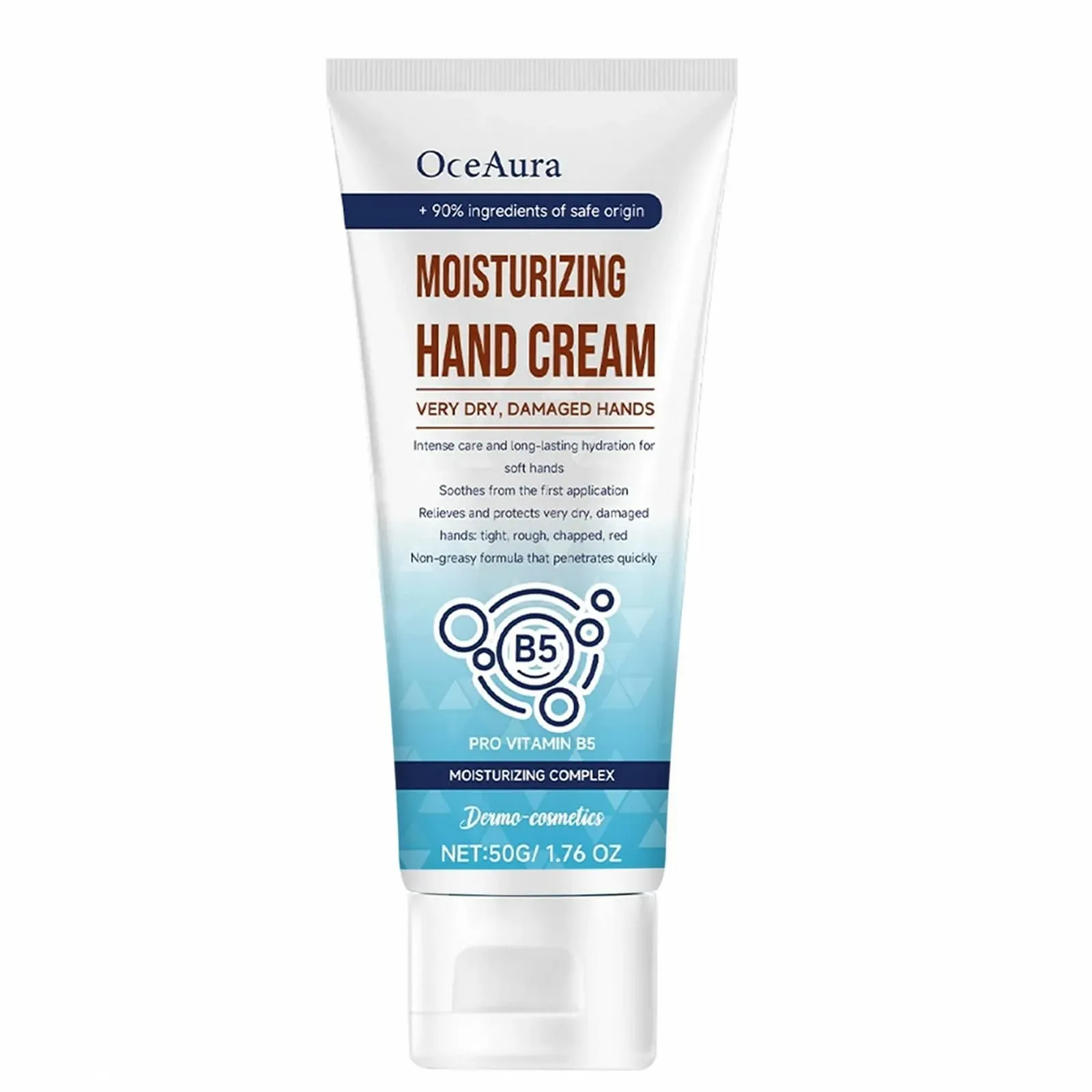 Крем для рук 50 г для очень сухой кожи, крем для ухода за руками с провитамином B5, регенерирующий бальзам для ежедневного ухода, мгновенно успокаивает зуд, сухие руки и увлажняет, фото №1