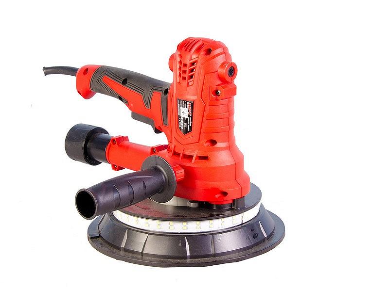 Шліфмашина для стін і стелі MPT 850 Вт 1400-2700 об/хв Ø180 мм діодне підсвічування аксесуари 6 шт MDS1853B, фото №4