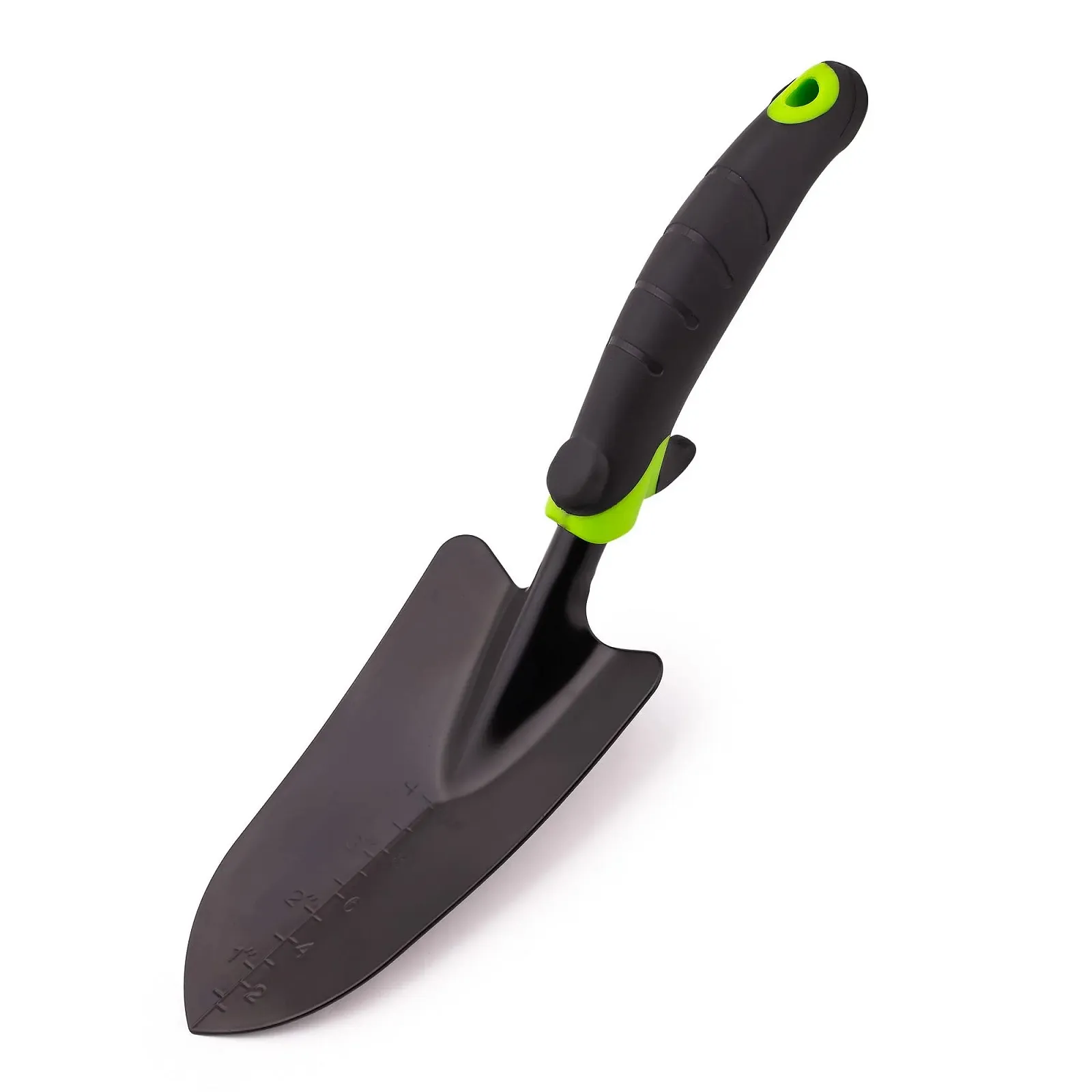 Лопатка стальная Mivos для посадки и пересадки, 8 см, черный и зеленый, фото №1