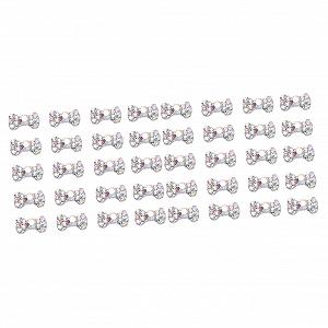 Купить Стразы для ногтей в форме бантика FRCOLOR 40 шт. Блестящие украшения для ногтей. Подходит для DIY украшений, искусственных ногтей, натуральных ногтей и чехлов для мобильных телефонов - Фото 1 Стразы для ногтей в форме бантика FRCOLOR 40 шт. Блестящие украшения для ногтей. Подходит для DIY украшений, искусственных ногтей, натуральных ногтей и чехлов для мобильных телефонов - Фото 1