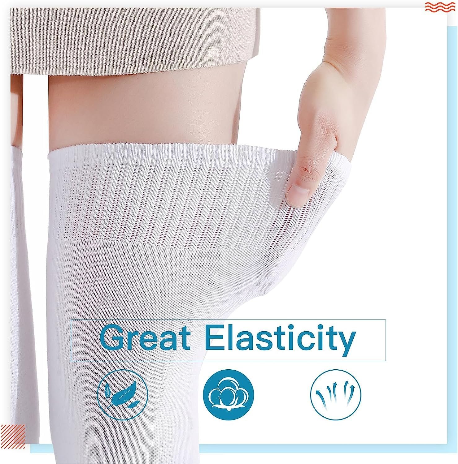 Носки DRESHOW Высокие выше колена, полосатые, фото №5