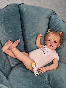 Кукла Anano Reborn 24 дюйма 61 см Life Like Reborn Toddler Девочка Силиконовые малыши Весовая Мягкая Реалистичная Кукла Новая девочка для коллекционеров и детей - Фото 1