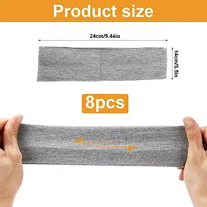 Набор из 8 широких летних женских повязок на голову, спортивная. synthetic.ua - Фото 1