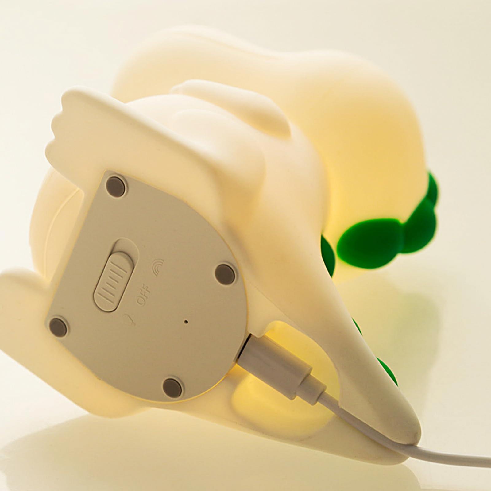 Лампа Bexdug Dinosaur | Силіконова нічна лампа для малюків, 7-кольорова нічна лампа, Кавайна силіконова лампа, фото №6