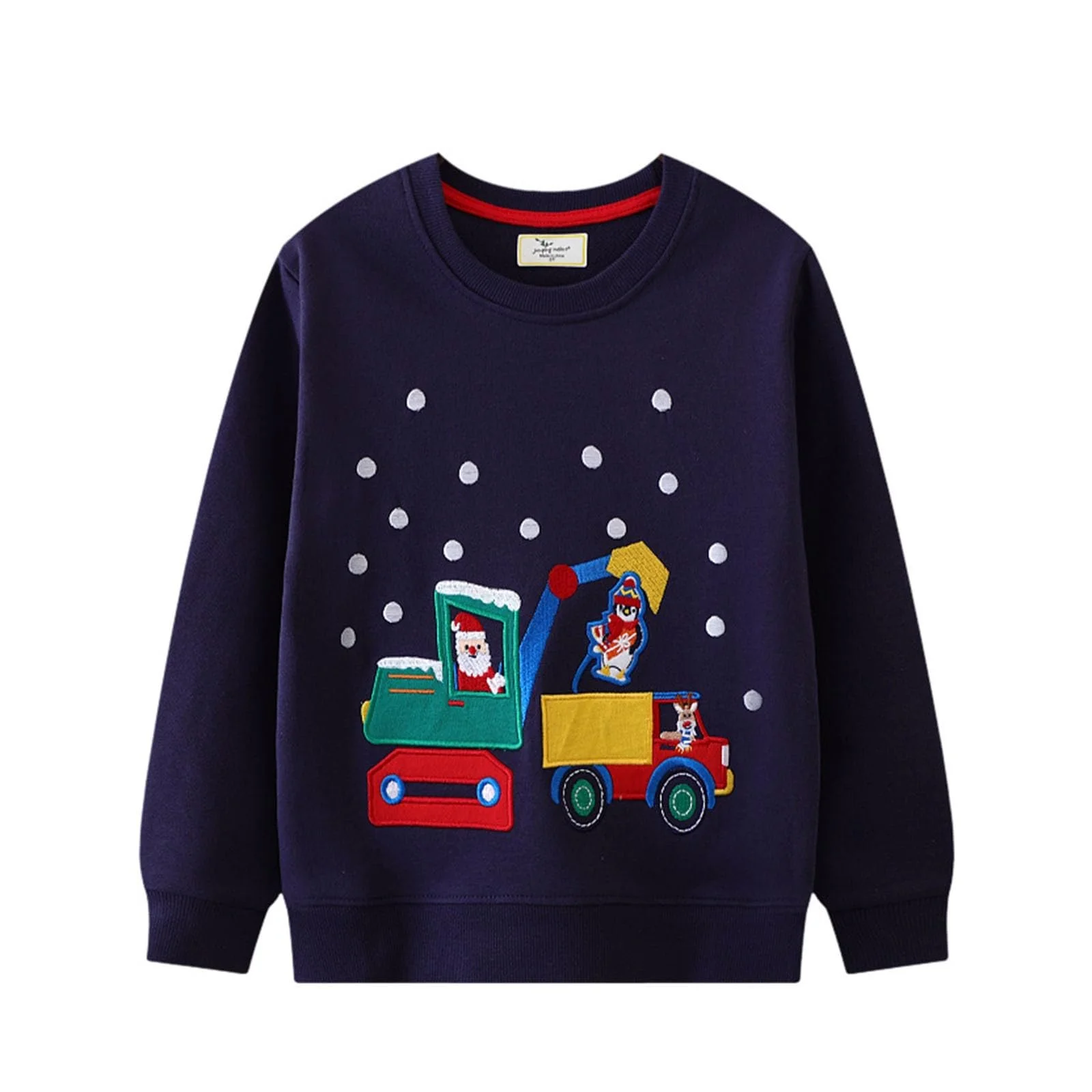 Джемпер для хлопчиків Дитячий з принтом трактора екскаватора, фото №1