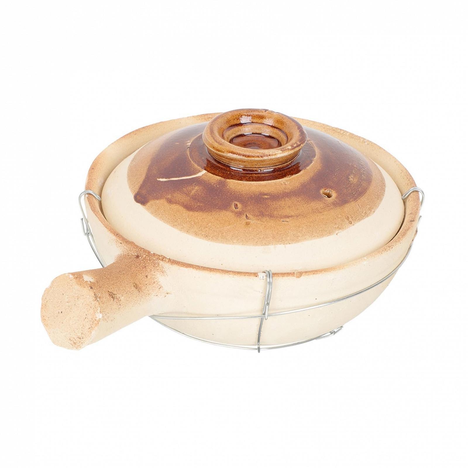 Кастрюля для запекания VICASKY Маленькая Глиняная Энергосберегающая Белая, фото №1