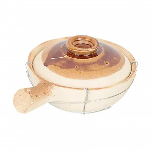 Кастрюля для запекания VICASKY Маленькая Глиняная Энергосберегающая Белая - Фото 1