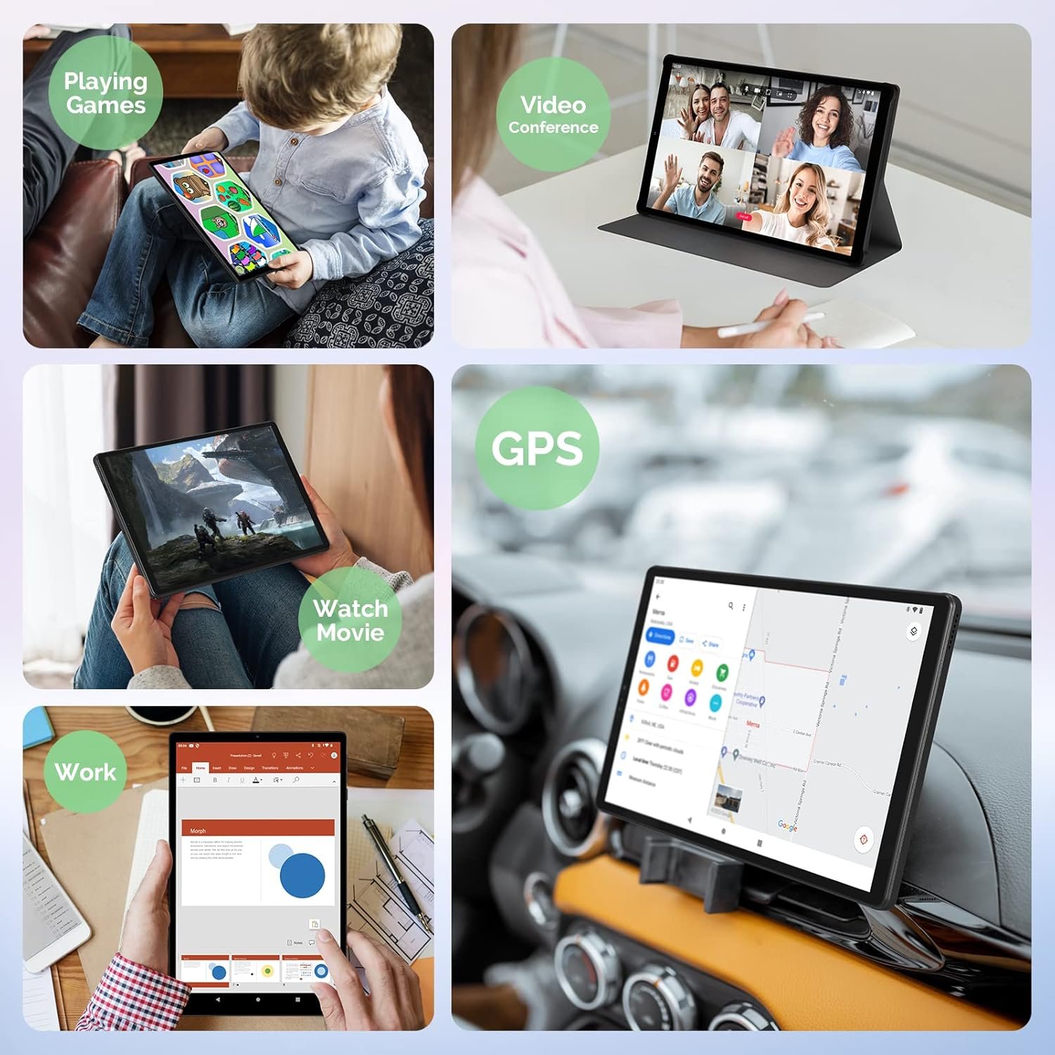 Планшет 10.3" Full HD Yumkem T26 6+9/128Gb 4G 8 ядер 2-SIM Android 12 6000 mAh Чорний, фото №6