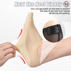 Носки женские, 6 шт., бесшовные, крупная сетка, ультра-дышащие, ледяной шелк, невидимые носки, нескользящая хлопковая основа, повседневные носки, носки для кроссовок, для плоской подошвы, лоферов synthetic.ua - Фото 1