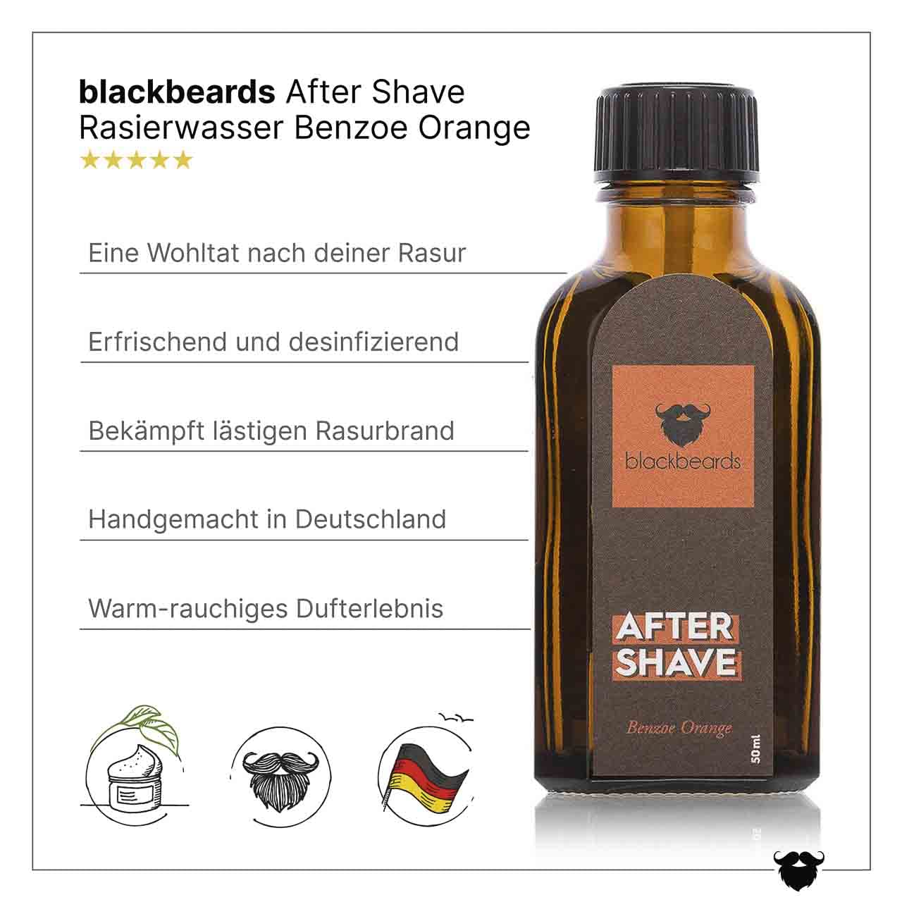 Після гоління blackbeards Вода для гоління Бензойно-Помаранчева, фото №2