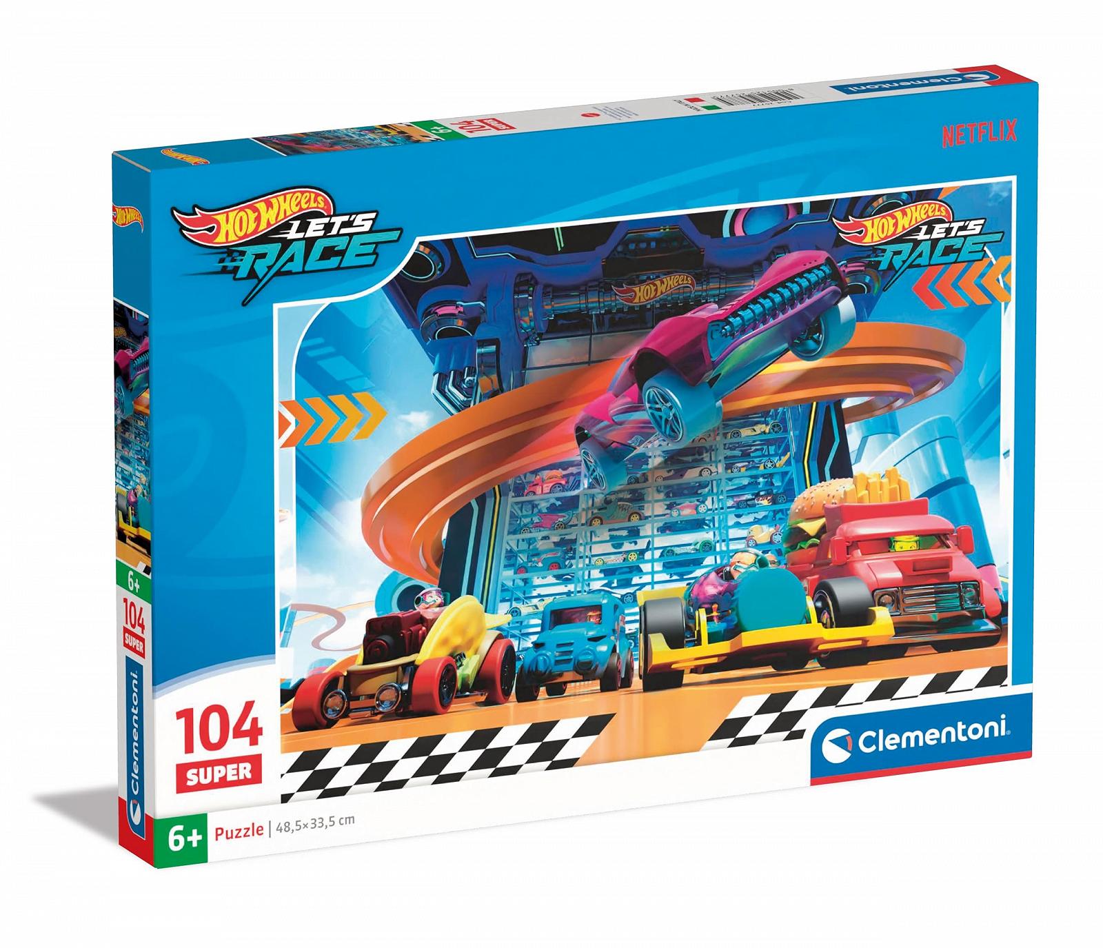 Пазл Clementoni Supercolor Hotwheels 25777 104 елементи 48,5 x 33,5 см від 6 років, фото №1