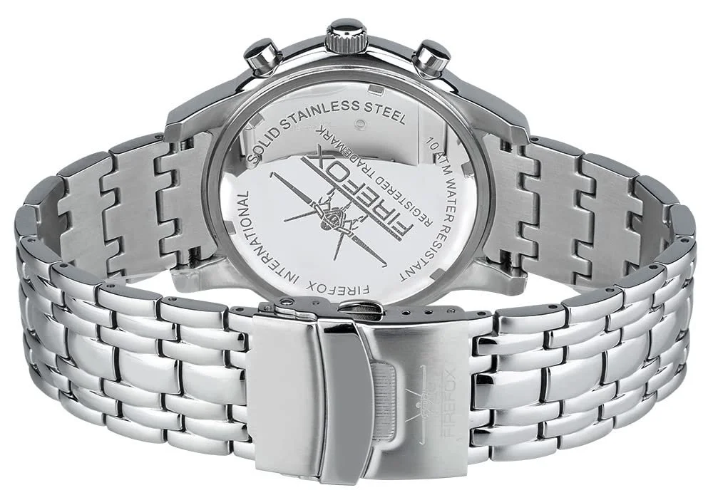 Часы Хронограф FIREFOX Airliner FFS04-105b Sunray Red, красный, браслет, фото №3