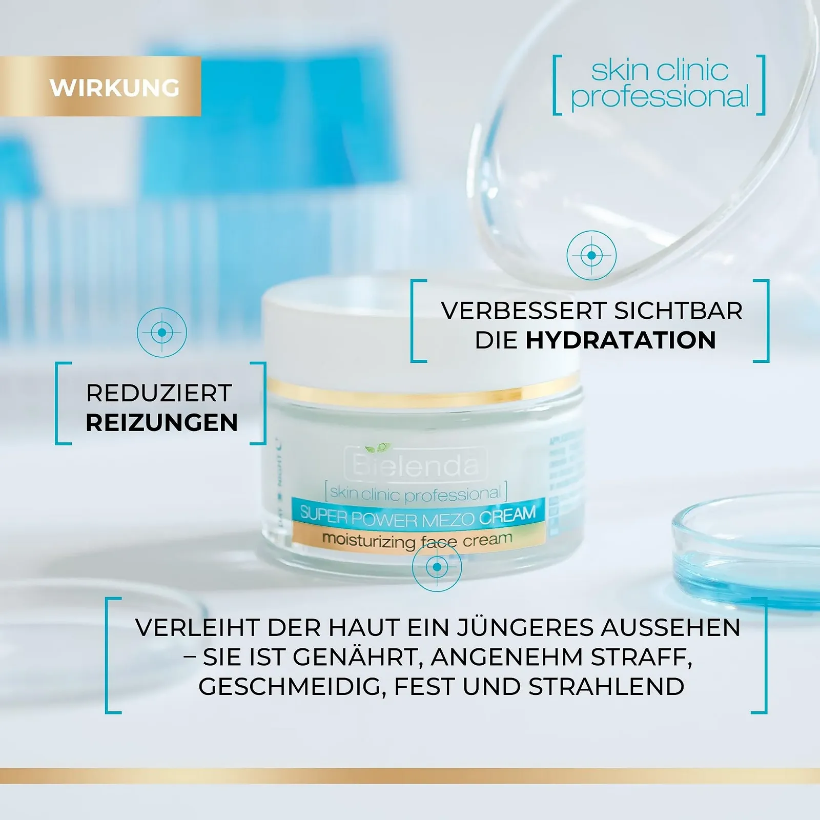 Крем для обличчя KIN CLINIC PROFESSIONAL Skin Clinic Professional SUPER MEZO Зволожувальний ANTI-AGE Денний/Нічний, фото №2 Крем для обличчя KIN CLINIC PROFESSIONAL Skin Clinic Professional SUPER MEZO Зволожувальний ANTI-AGE Денний/Нічний, фото №2
