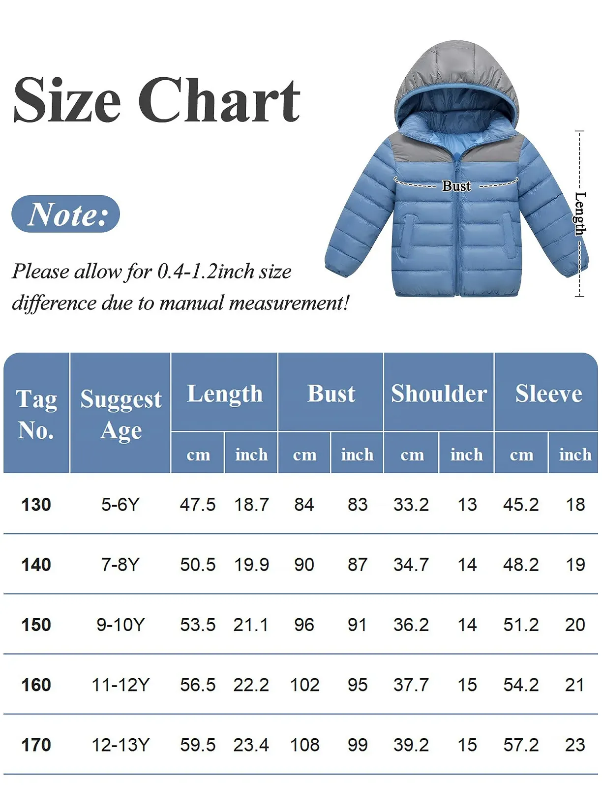 Зимова Куртка з Капюшоном Happy Cherry для Хлопчиків, Тепла, Легка, фото №6