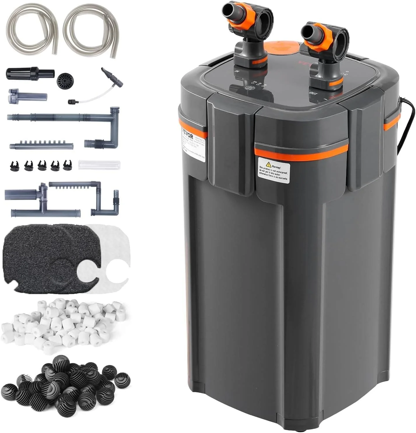 Акваріумний фільтр VEVOR AQ-903F-UV Grey, фото №1 Акваріумний фільтр VEVOR AQ-903F-UV Grey, фото №1