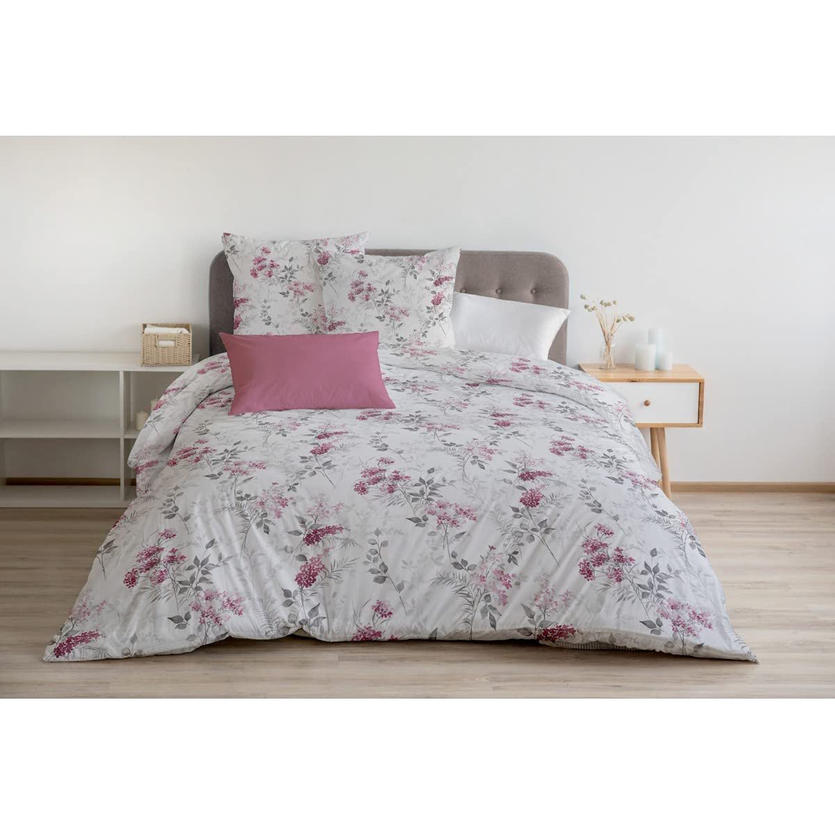 Підковдра Home Linge Passion Двоспальний 240 x 260 см Pompadour Білий та Пильно-рожевий, фото №2