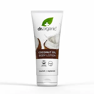Лосьон Dr Organic Coconut Oil Увлажняющий для сухой кожи для мужчин для женщин Натуральный Вегетарианский Не тестировался на животных Без парабенов и SLS Органический 200 мл - Фото 1