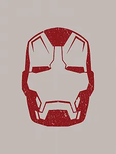 Картина на стіну Komar Marvel Iron Man Helmet MK 43 30 x 40 см - Фото 1