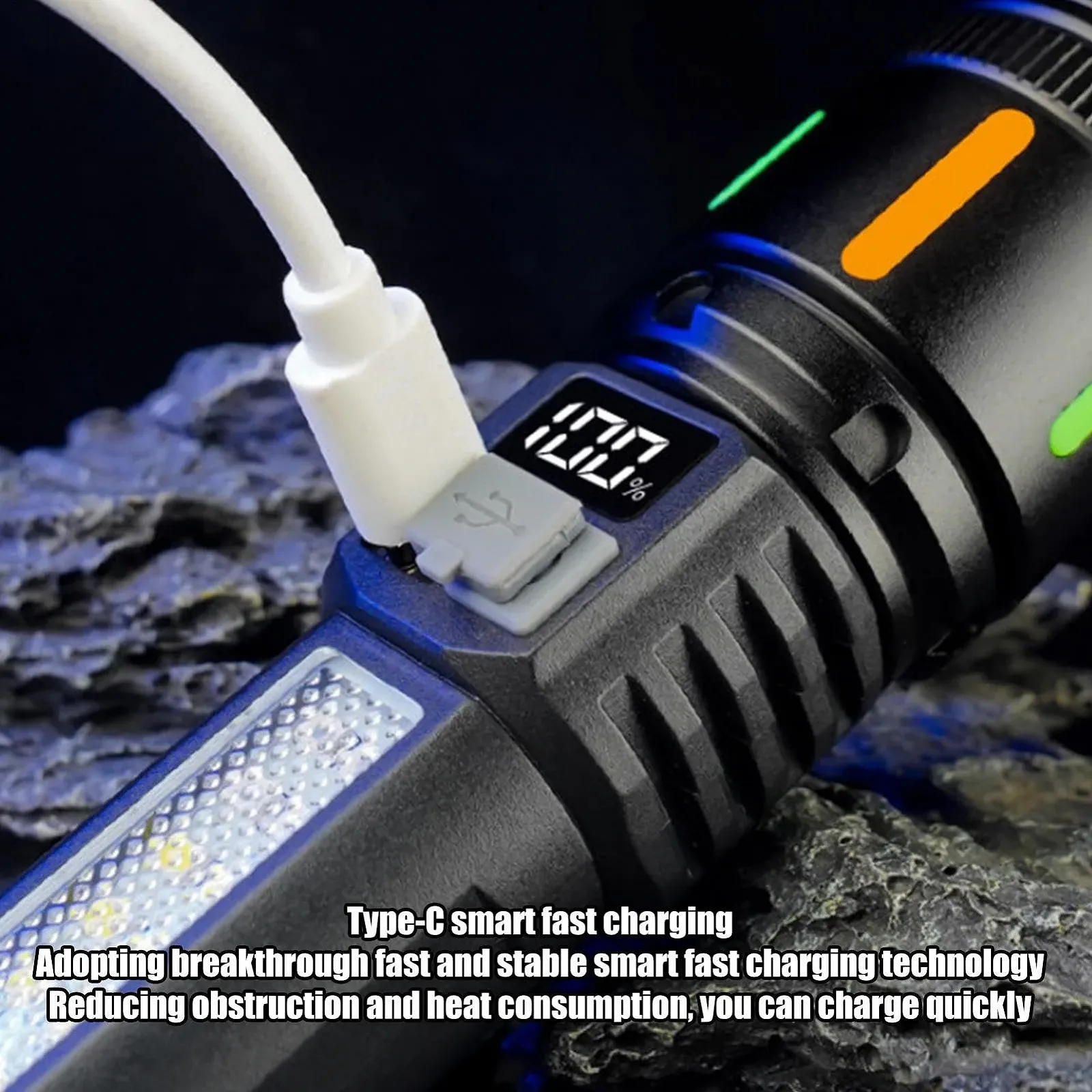 Надяскравий ліхтарик, Далекобійний ліхтарик, Перезаряджуваний, фото №6